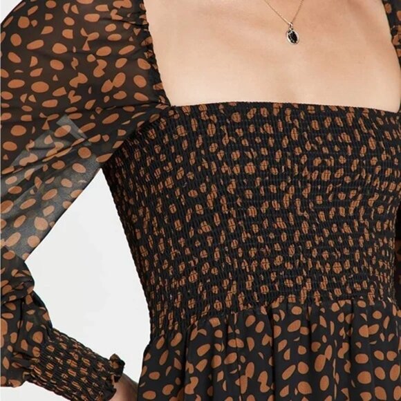 NWT - o.p.t Smocked Maxi Dress - Size Small - Picture 4 of 7